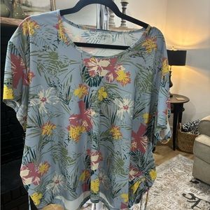 Floral Print Women's Swim Top